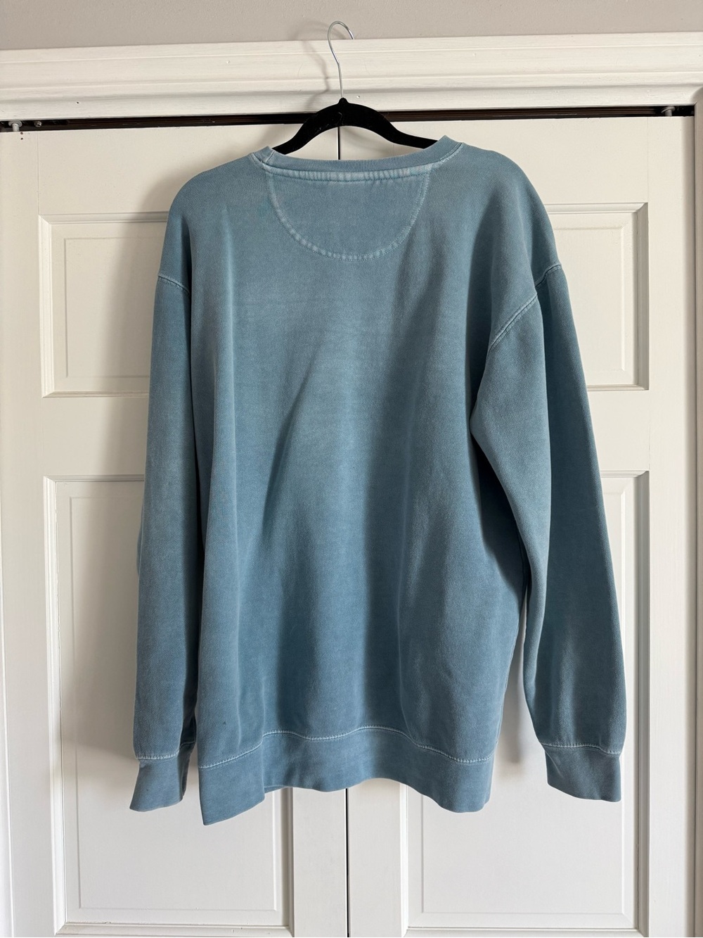 Comfort Colors Bar Harbor Maine Lighthouse Embroidered Sweatshirt Blue Large - Picture 4 of 4